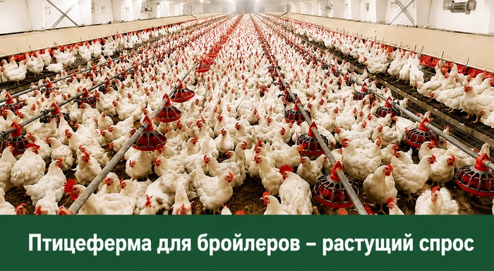 Крупная_Коммерческая_Птицеферма_С_Автоматическим_Кормовым_Оборудованием_В_ДРК