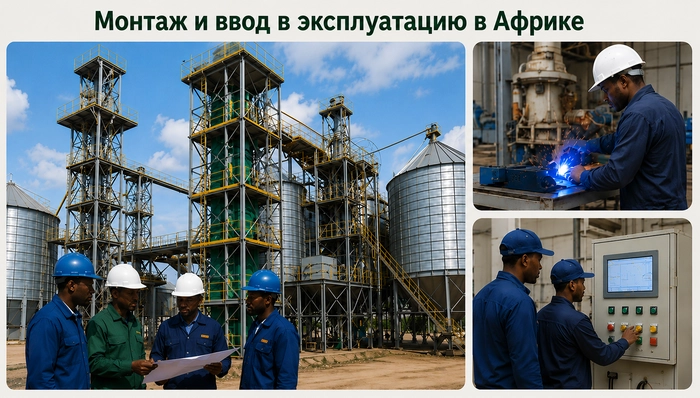 Установка_И_Ввод_В_Эксплуатацию_Завода_По_Производству_Кормов_В_Африке